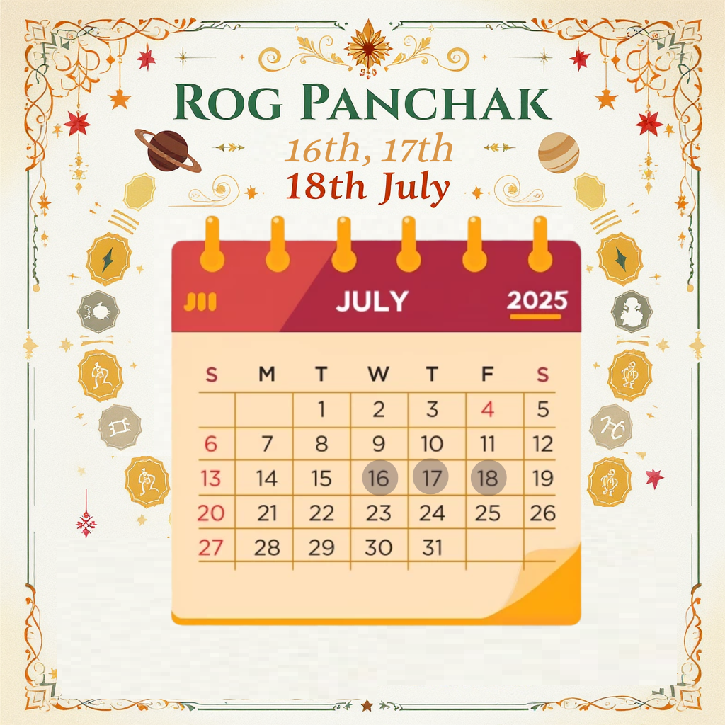 Rog Panchak  From 13th July – 18th July 2025