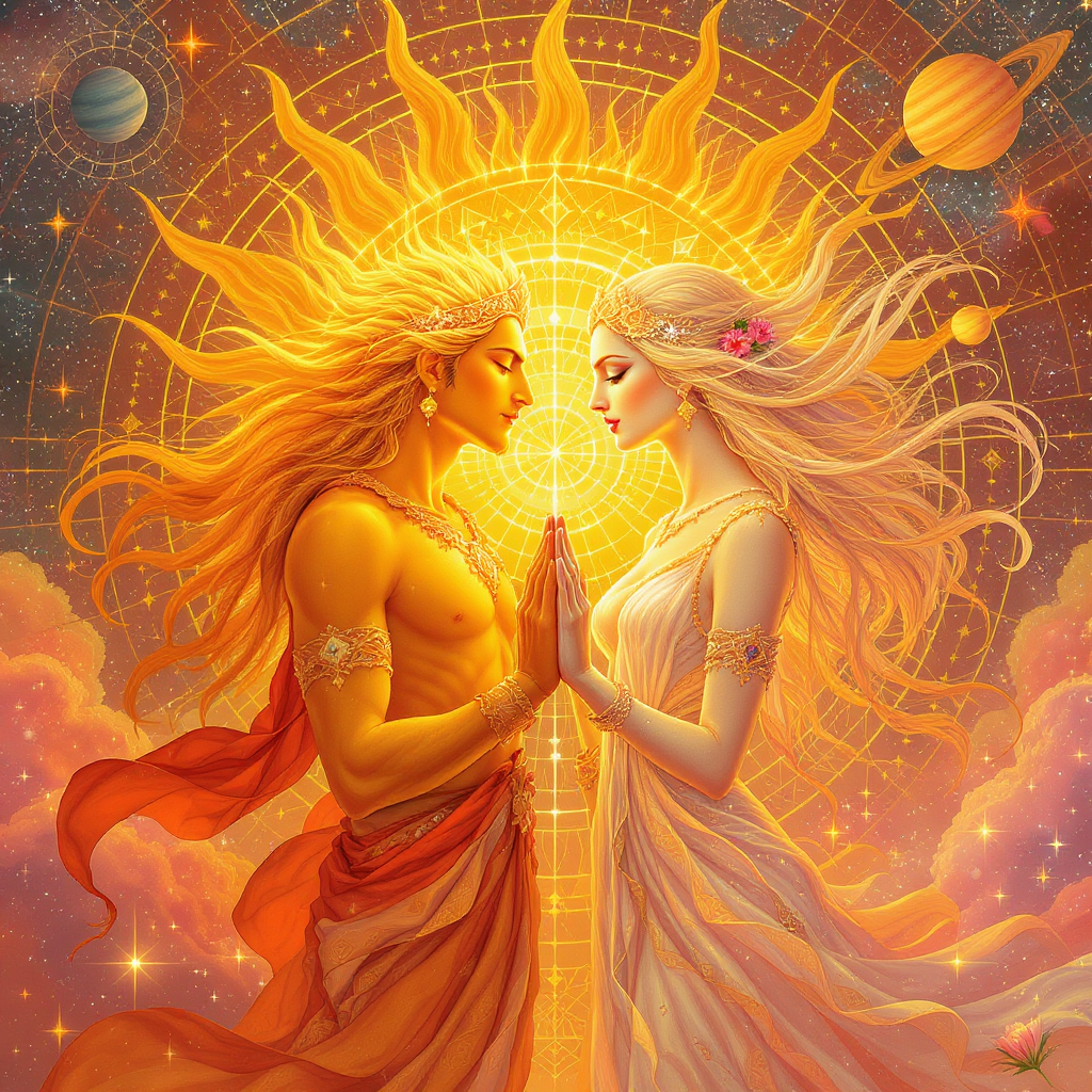 🌞💖 Sun + Venus in a Human’s Life: Love, Power & Partnership Through Vedic Astrology
